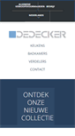 Mobile Screenshot of dedecker.be