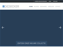 Tablet Screenshot of dedecker.be